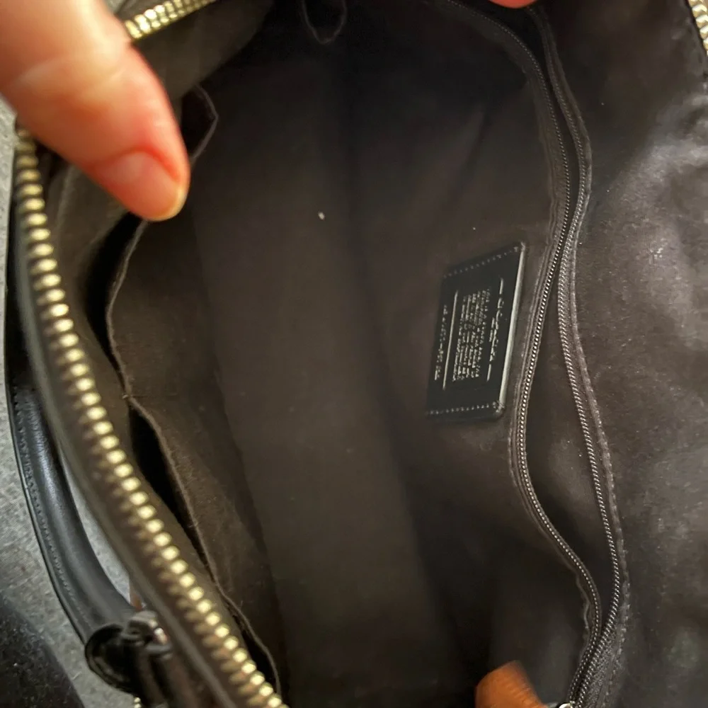 Leather coach purse floral spring - Picture 3 of 9